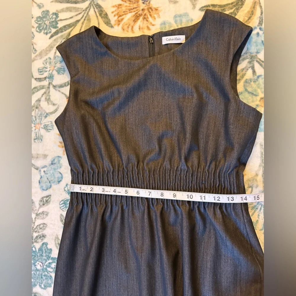 Calvin Klein Charcoal Black Sleeveless Dress - Picture 10 of 12